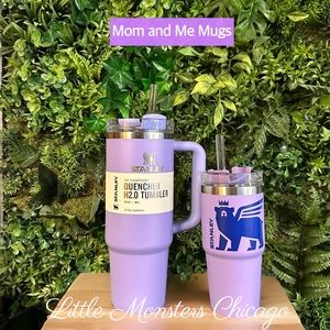 Authentic STANLEY 30oz PURPLE + 14oz mini set quencher mug, all tags, ship daily